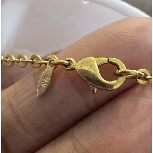 -NECKLACE & EARRING SET VTG Avon 80s Gold Tone Tiger Eye Fish Hook - Picture 10 of 16